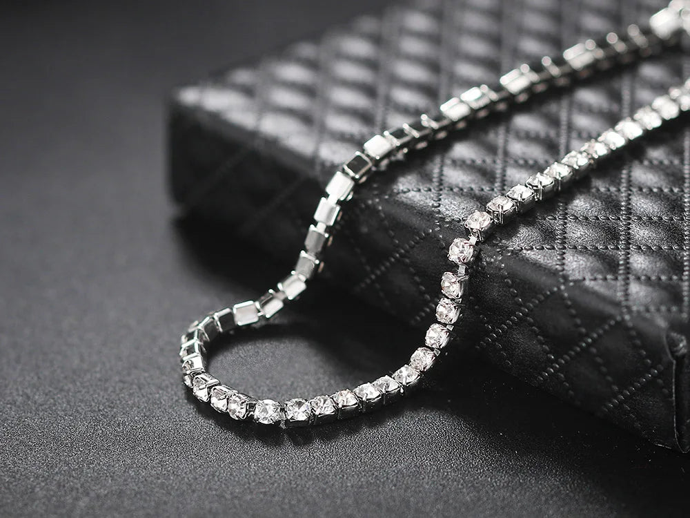 Bracelet Cheville Zircon CZ