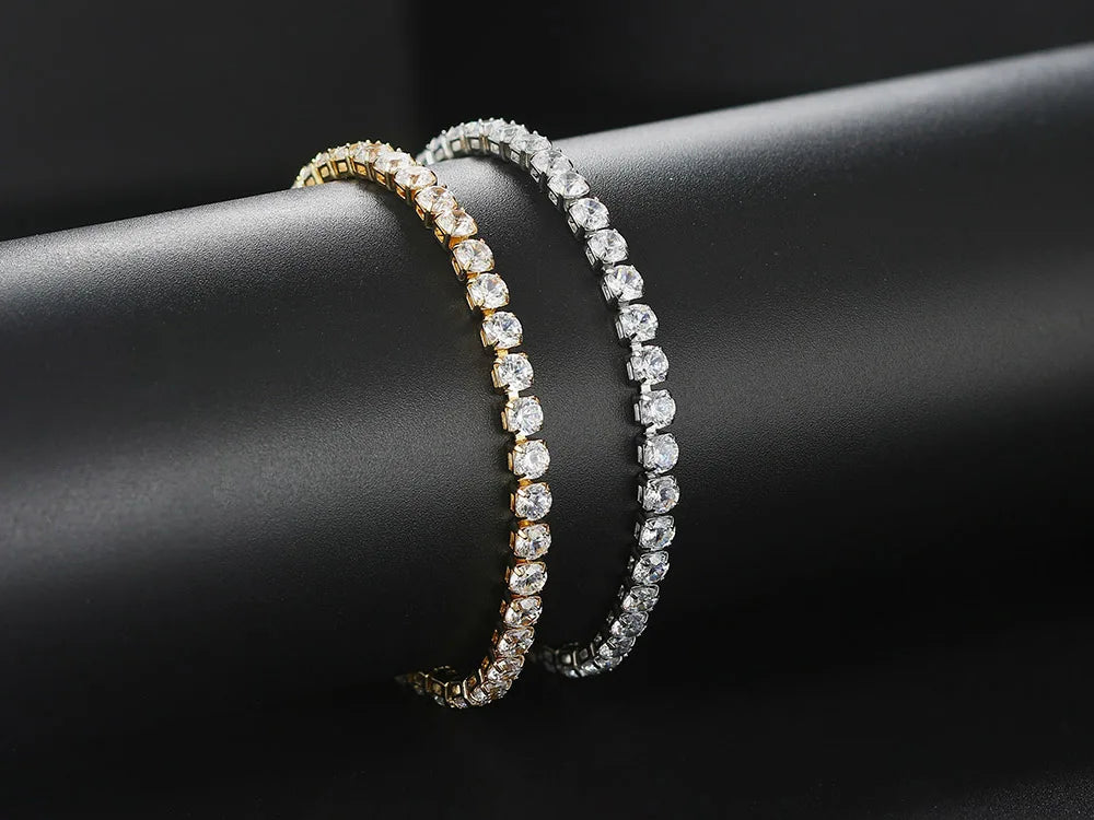 Bracelet Cheville Zircon CZ