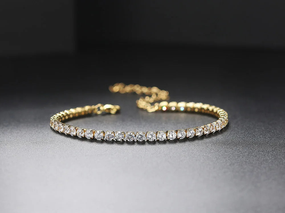 Bracelet Cheville Zircon CZ