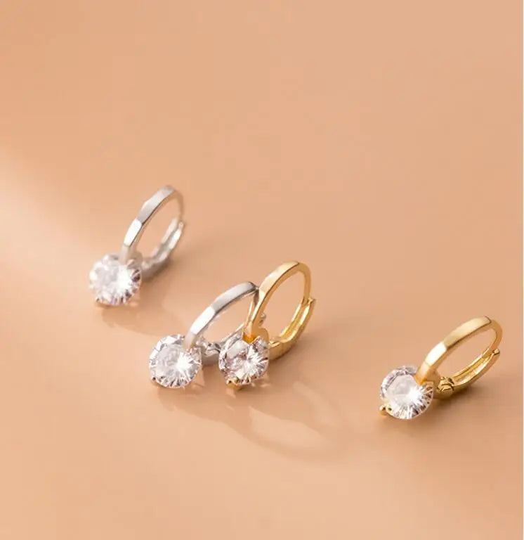 Créoles Moissanite Argent