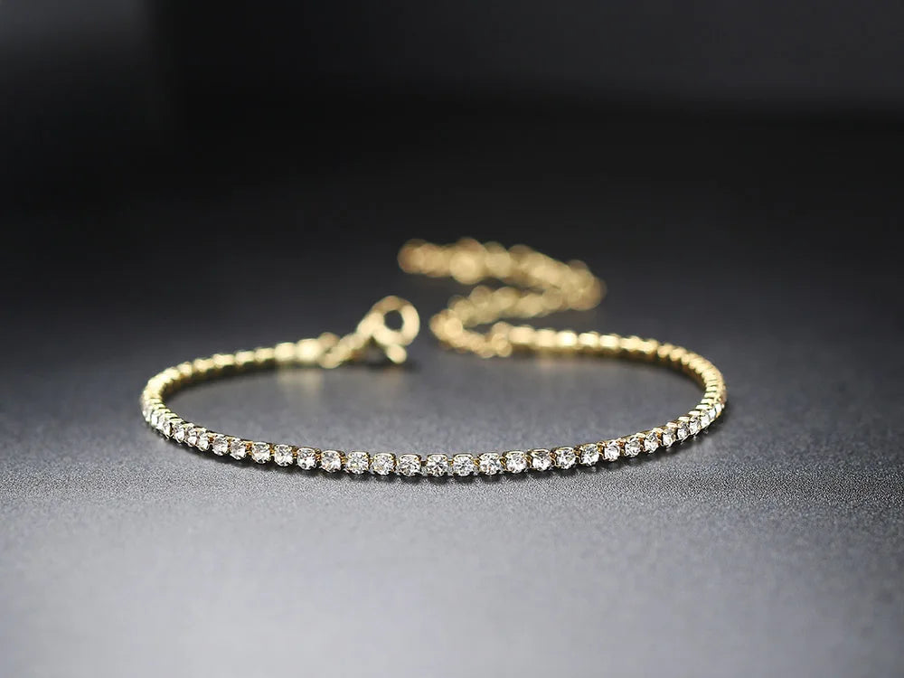 Bracelet Cheville Zircon CZ