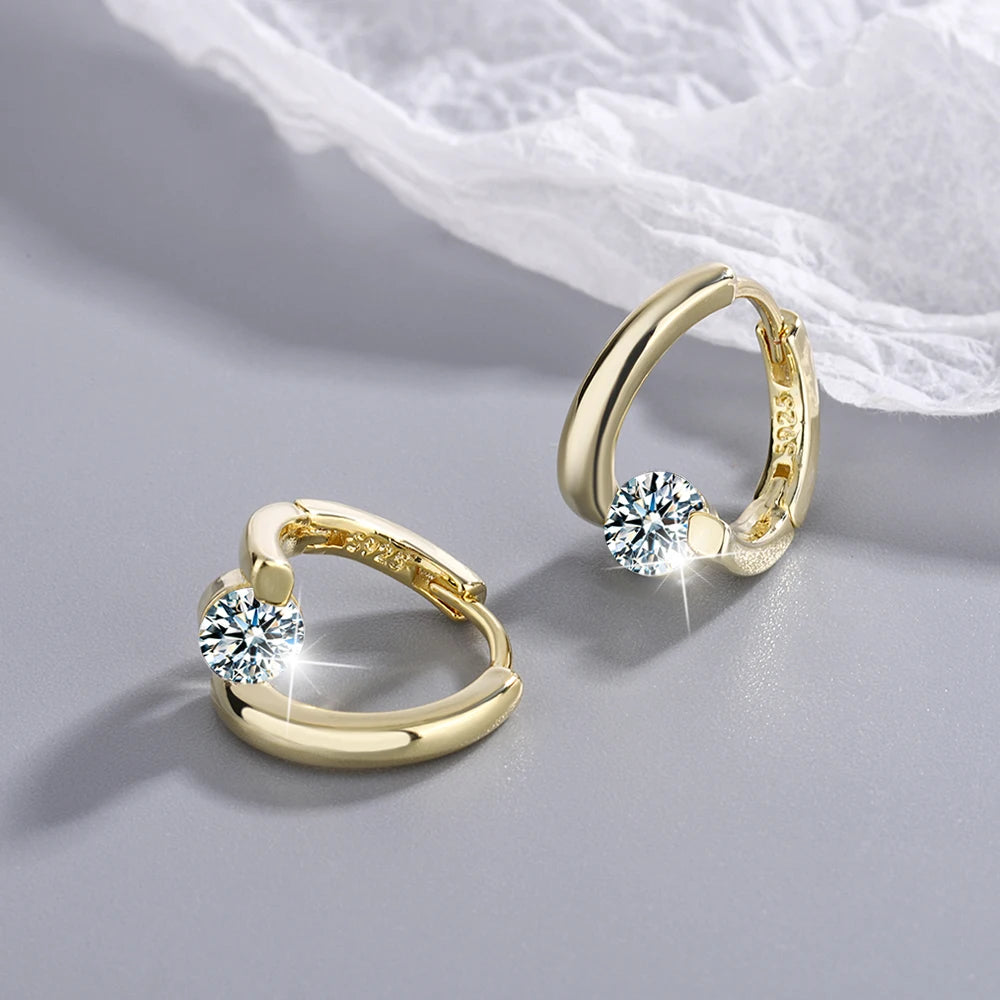 Créoles Moissanite Argent