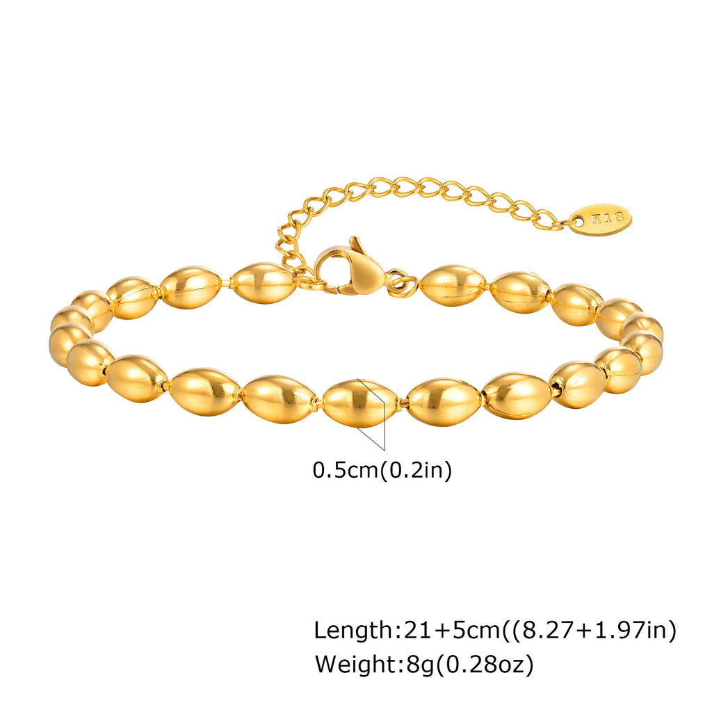 Chaîne Cheville Perles Acier