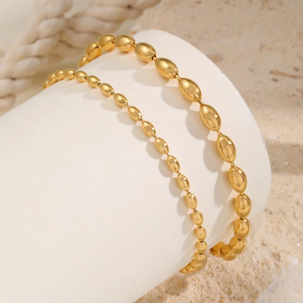 Chaîne Cheville Perles Acier
