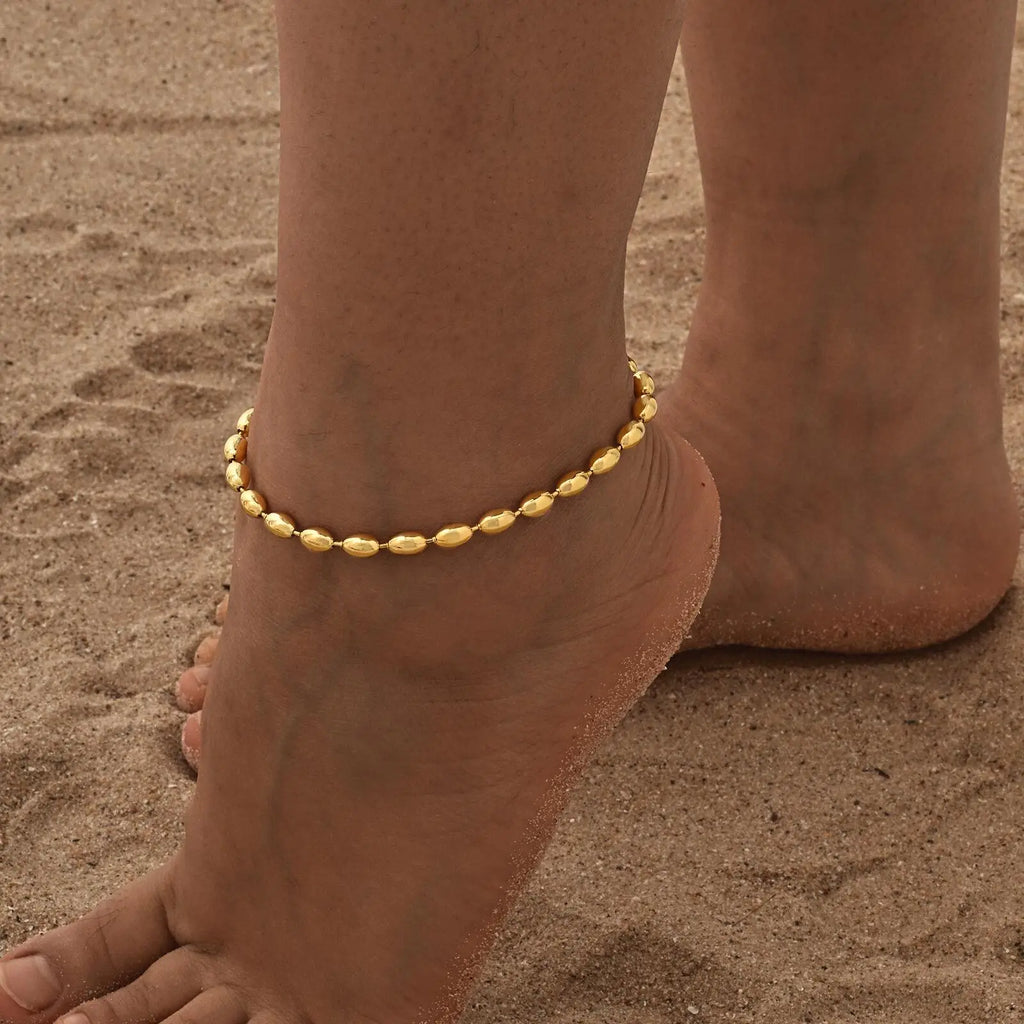Chaîne Cheville Perles Acier