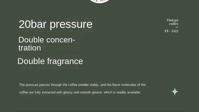 Machine à café italienne rétro 220V, petite machine à mousse de lait intégrée américaine concentrée semi-automatique pour la maison