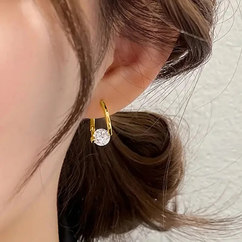 Boucles Zircon Géométrique