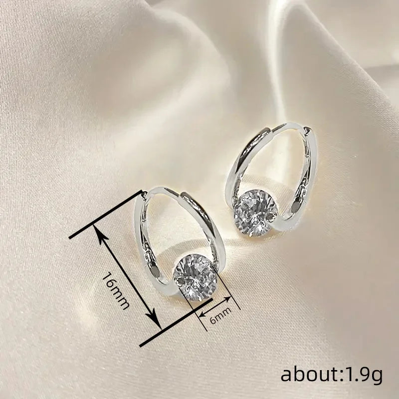 Boucles Zircon Géométrique