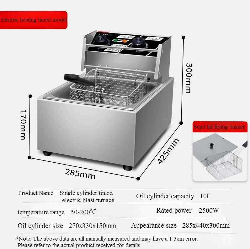 Friteuse Commerciale Monocylindre 10L