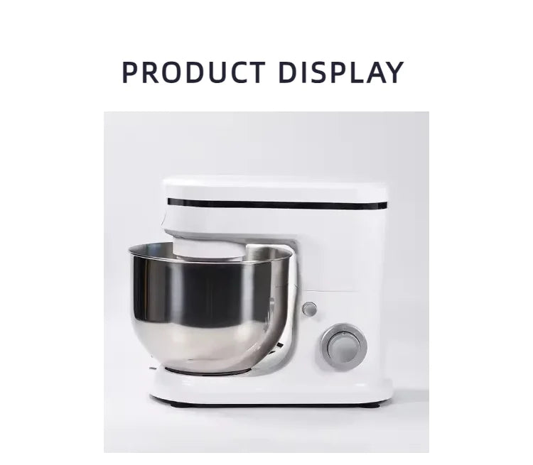 Mélangeur sur socle professionnel 5L pour la cuisson, Table de cuisine électrique multifonction de haute qualité avec boîtier en alliage et bol à mélanger