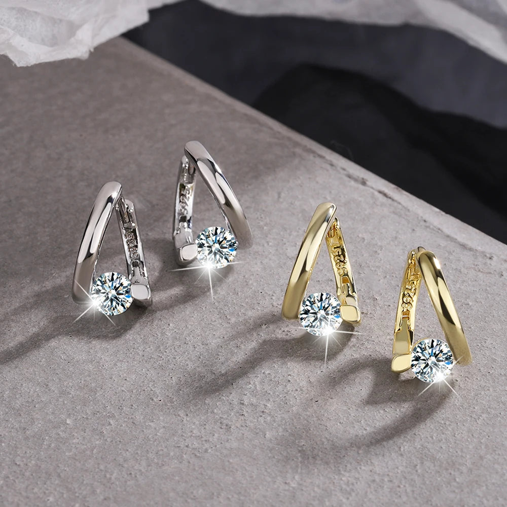 Créoles Moissanite Argent