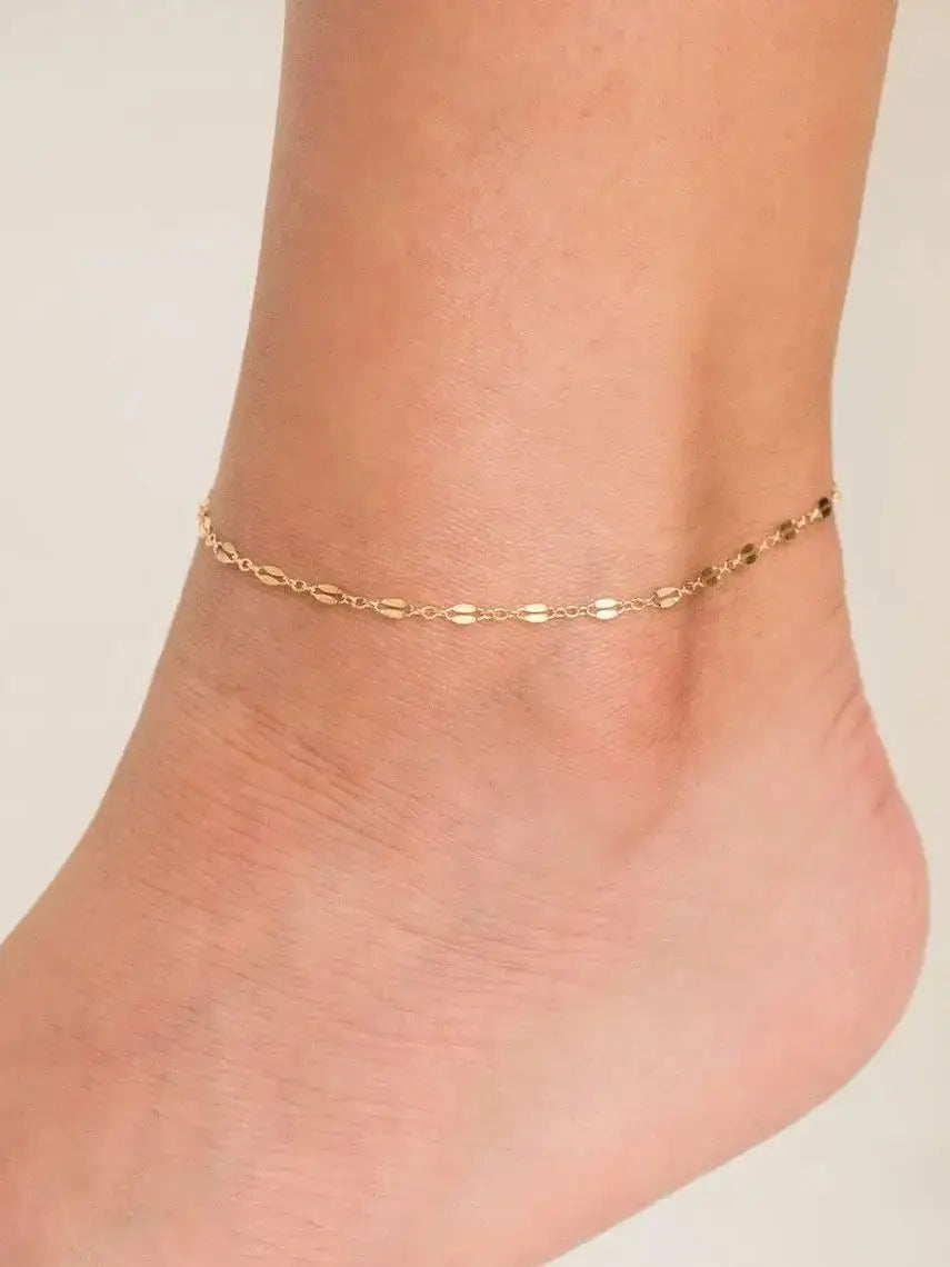 Bracelet de oral ille Minimaliste en Acier Inoxydable, Bijou au Design Populaire, Maillons Réglables, Longueur 21cm + 5cm, pour Femme