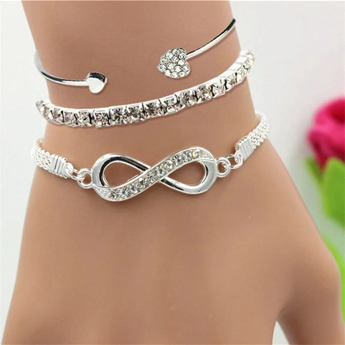 Bracelet Cœur Cristal