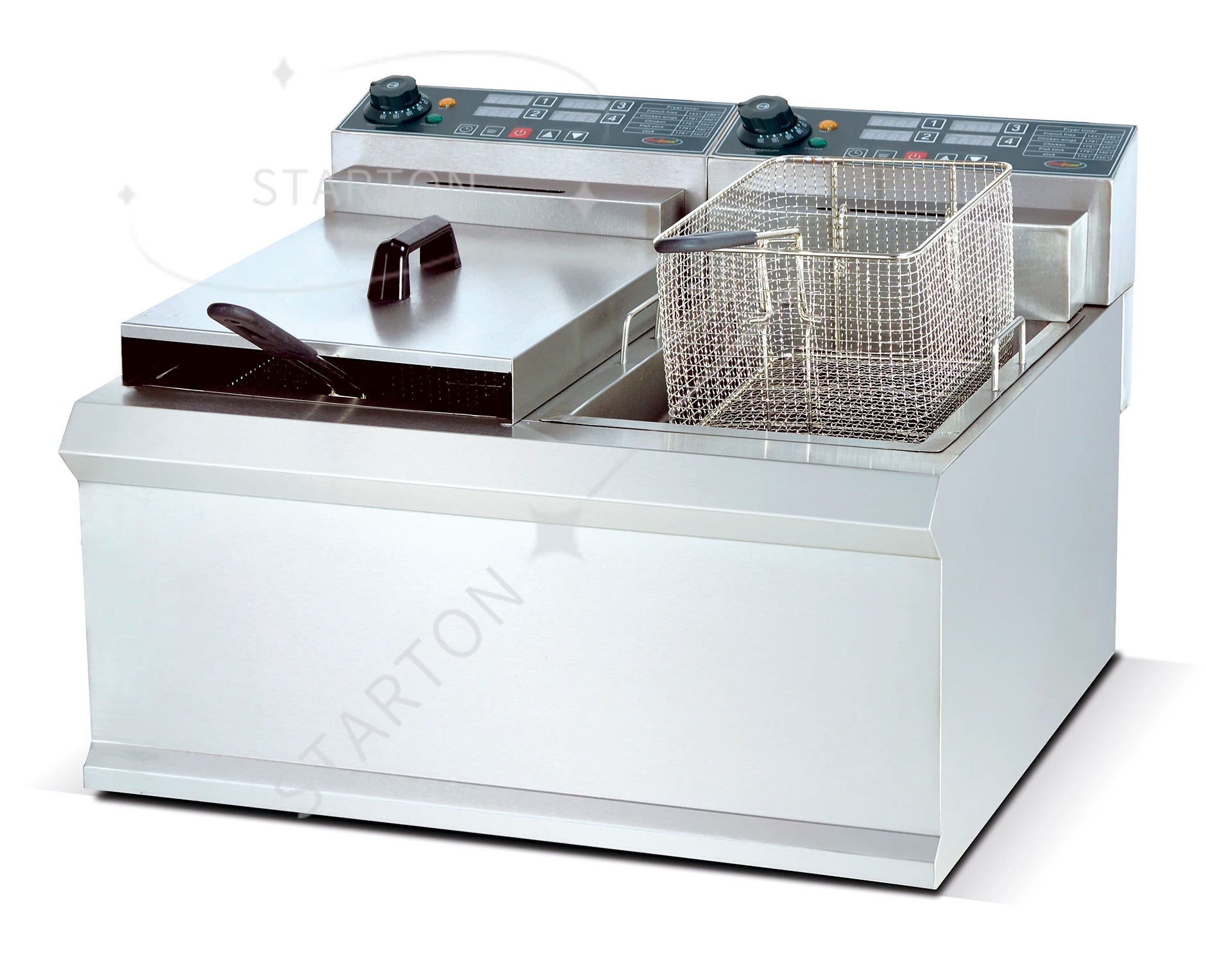 Friteuse frites Machine à frire Induction Freidora Friteuse 2*12.5L dinde friteuses électriques pour Restaurant